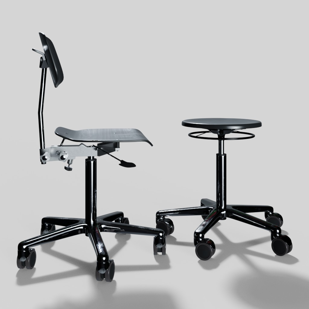 Modulor Work Chair and Stool preview image 1